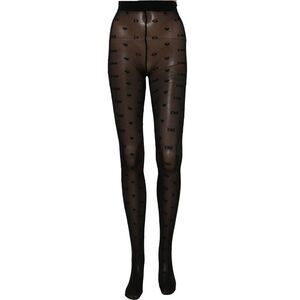 Dolce & Gabbana Black Nylon Logo Tights Stocking Pantyhose Women's Socks
